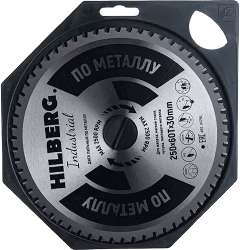 Пильный диск по металлу 250*30*Т60 Industrial Hilberg HF250 - интернет-магазин «Стронг Инструмент» город Уфа