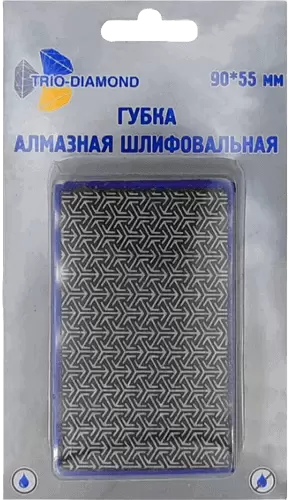 Губка алмазная шлифовальная 90*55 мм, № 400 Trio-Diamond 142400 - интернет-магазин «Стронг Инструмент» город Уфа