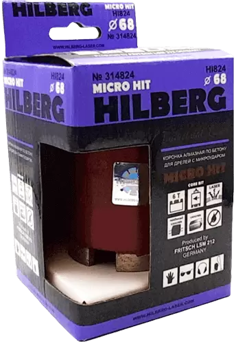 Коронка алмазная SDS-Plus 68 мм под пылеудалитель Hilberg Laser Micro Hit HI824 - интернет-магазин «Стронг Инструмент» город Уфа