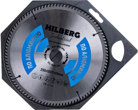 Пильный диск по алюминию 255*30*Т100 Industrial Hilberg HA255 - интернет-магазин «Стронг Инструмент» город Уфа