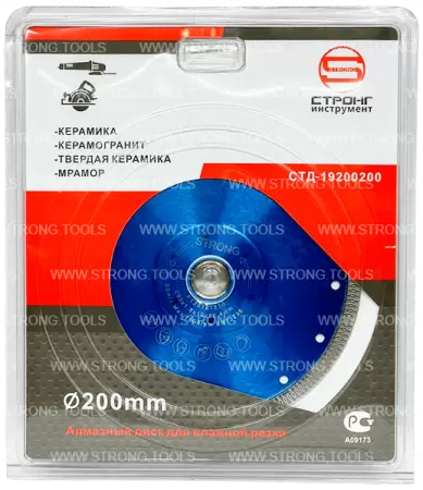 Алмазный диск по керамограниту 200*25.4/22.23*20мм Turbo Pro Strong СТД-19200200 - интернет-магазин «Стронг Инструмент» город Уфа