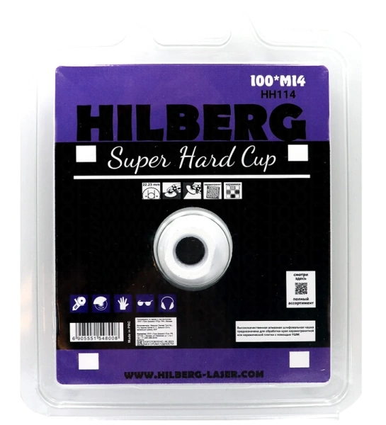 Чашка алмазная по керамике и керамограниту 100*M14 Hilberg Super Hard Cup HH114 - интернет-магазин «Стронг Инструмент» город Уфа