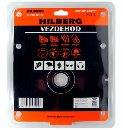 Универсальный пильный диск 210*30*24Т Vezdehod Hilberg HV212 - интернет-магазин «Стронг Инструмент» город Уфа