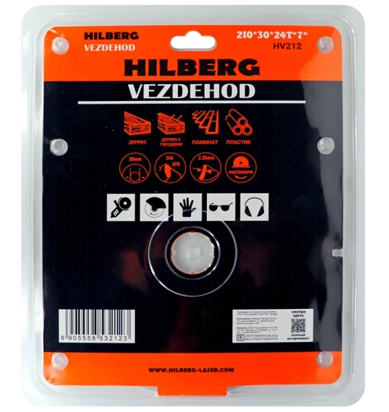 Универсальный пильный диск 210*30*24Т Vezdehod Hilberg HV212 - интернет-магазин «Стронг Инструмент» город Уфа