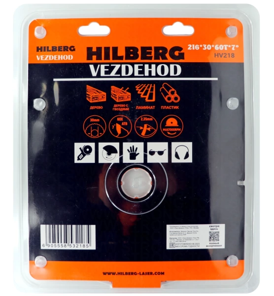 Универсальный пильный диск 216*30*60Т Vezdehod Hilberg HV218 - интернет-магазин «Стронг Инструмент» город Уфа